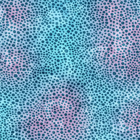 '25 AMNSH - Island Batik Dots - Blue Blueberry SH188-550