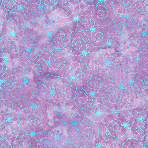 '25 AMNSH - Island Batik Snowflake Scroll-Purple Urchin SH189-420