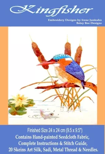 Kingfisher Thread painting Kit By Rajmahal