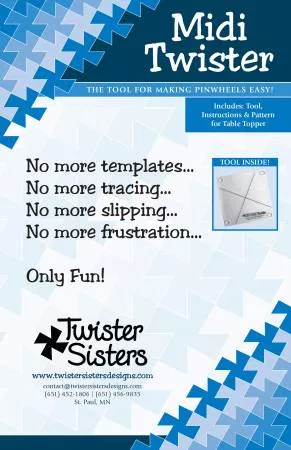 "Midi" Twister Pinwheel Template
