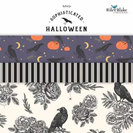 Sophisticated Halloween by My Mind's Eye 2.5 Inch Rolie Polie, 40 Pcs. for Riley Blake
